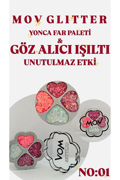 MOV Glitter Clover Eyeshadow Palette No:01