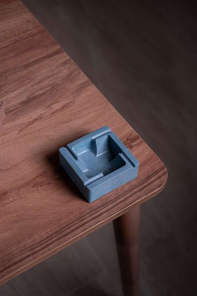 TABART "Labirent" Decorative Minimal Concrete Ashtray