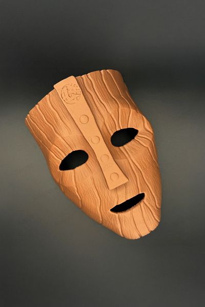 MEK Wooden Look Party Mask