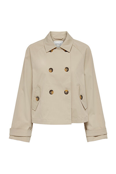 ONLY Γυναικεία κρεμ καμπαρντίνα April (15274982-OXT)