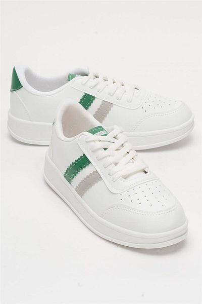 Liger Women's Casual Sports Sneaker Shoes White-Green