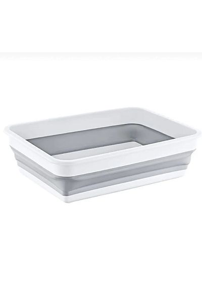 Dükkanönü Foldable Basin Basin Bucket A-5 Size 4 Liter Office Storage