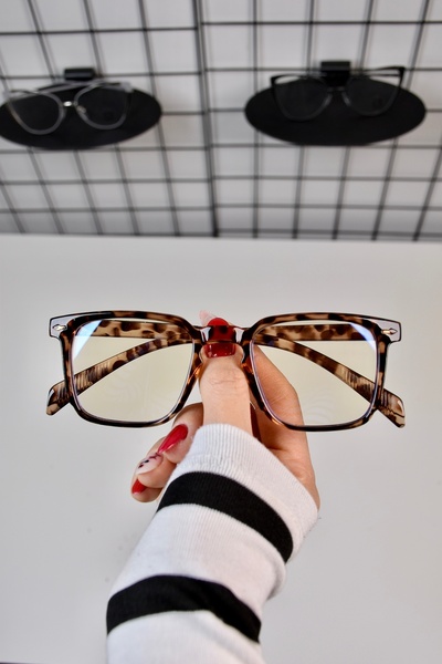 LOOKUP NEW نظارات ليوبارد 53 مربعة الشكل للنساء والرجال للجنسين، نظارات حماية...