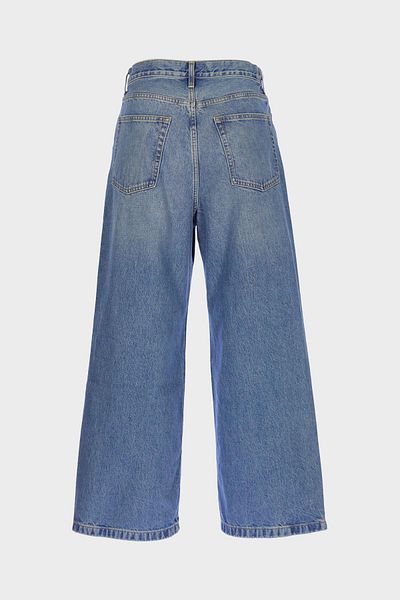 CROSS JEANS Light Blue High Waist Patı Zippered Jean Pants C 4530-221