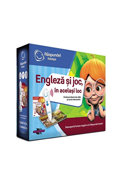 Raspundel Istetel Pachet , Creion Si Carte Engleza Si Joc, In Acelasi Loc