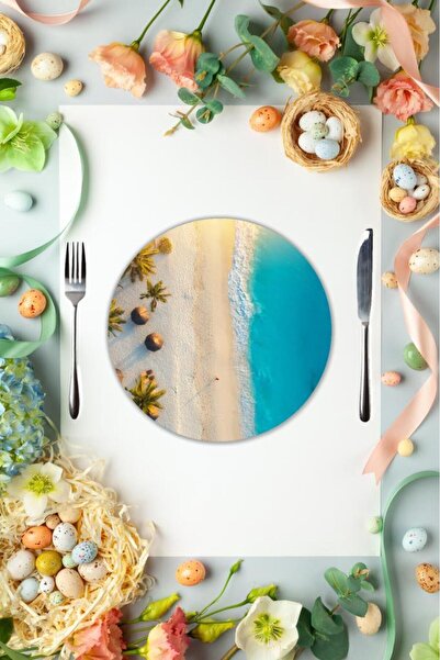 Saban 27 см Скляна тарілка з малюнком Індійського океану, американська сервір...