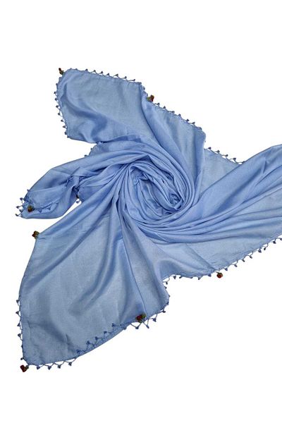 BENLİ Eșarfă de culoare solidă brodata manual cu cireșe, cadou pentru zestre de scris 100x100cm