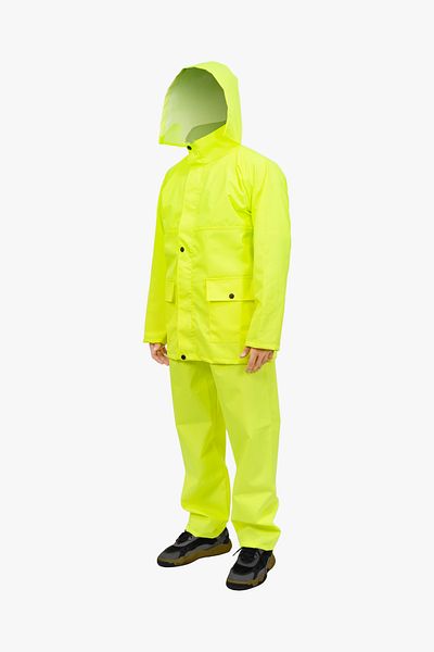 TOYTEX Waterproof Rain Jacket Set - Bottom Top Set, Hooded, Windproof, Lightweight and Durable