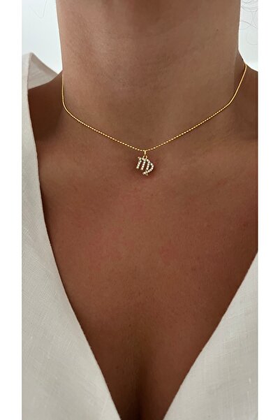 Vi store Altın kaplama Başak Burcu Sembol Kolye