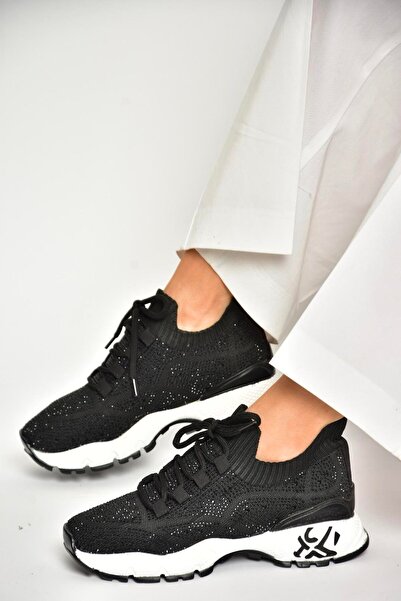 Fox Shoes U602915104 Чорні тканинні кросівки