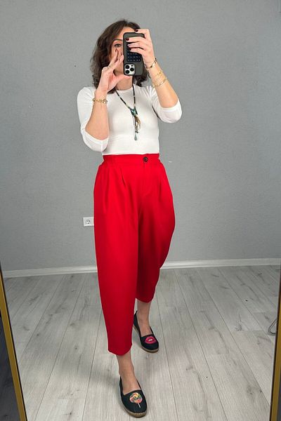 lady special Shalwar Trousers with Elastic Back