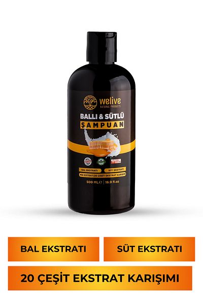 Welive 500 Ml Honey and Milk Shampoo