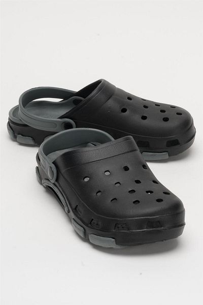 Liger Sandale unisex ortopedice Nurse Doctor Cook - Talpă dublă, NEGRE - F