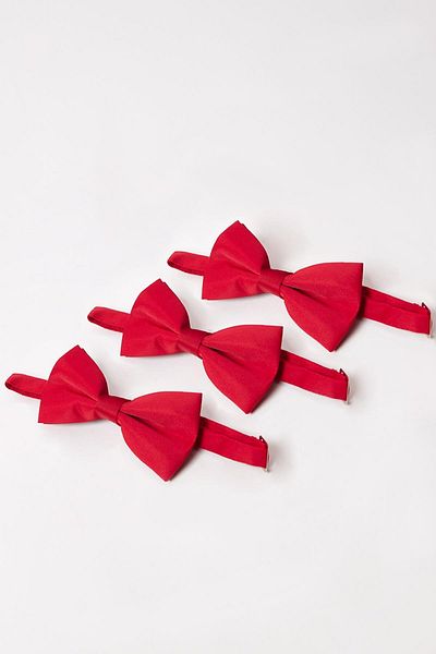 Tudors Pack of 3 Red Men's Bow Ties