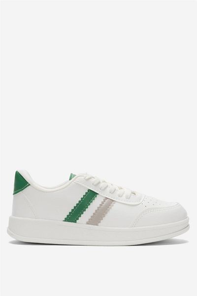 Liger Women's Casual Sports Sneaker Shoes White-Green