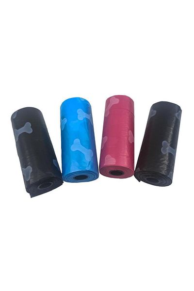 jetfast 4 Rolls 60 Pcs Pet Cat Dog Stool Poop Bag Bag