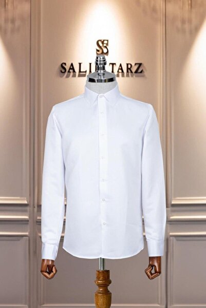 Salihtarzz White Slim Fit Shirt Sd42126