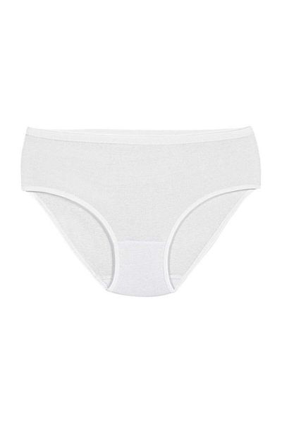 YILDIZ 6 Τεμάχια Star Ribbed Bato Panties White 3775