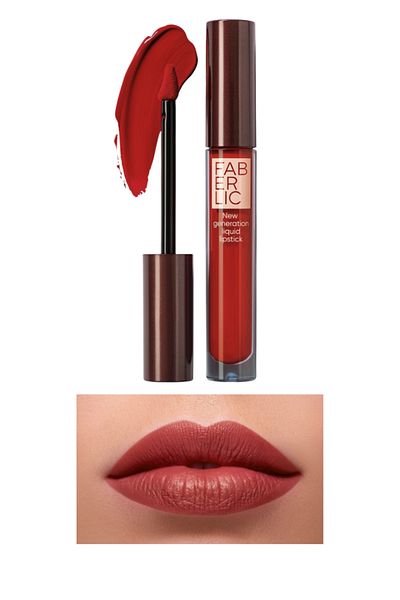 Faberlic Glam Team Matte Liquid Lipstick Stay.true - Hot Coral - 4.2 gr