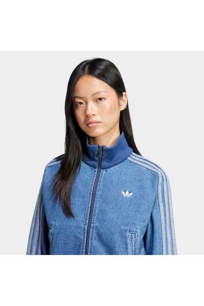 adidas Adicolor Kadın Mavi Jean Ceket (JD2570)