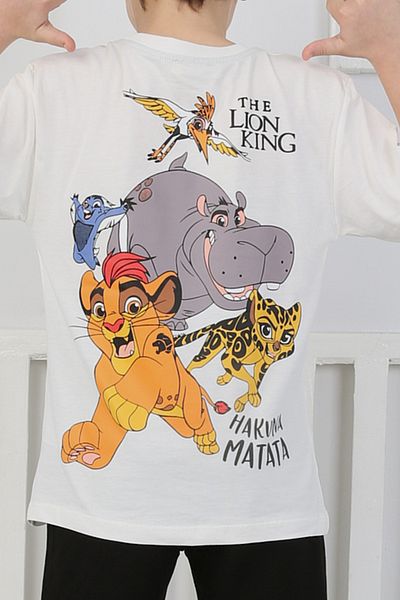 ZUZUNGA Hakuna Matata Printed T-Shirt-Sweatpants Kids Set 3-10 Years