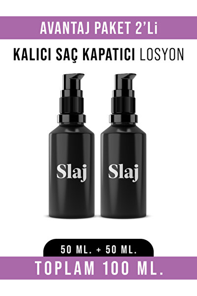 Saç Kapatıcı Kalıcı Losyon – Dolgun Etki ve Doğal Görünüm 50ml x 2 Şişe 100 Ml (Avantajlı Paket)