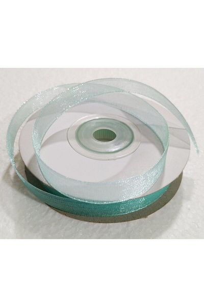 Hobigram Nile Green Organza 23 Meters, 1 cm 23 Meters Ribbon: Special Day Gift Decoration