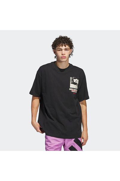 adidas Anthony Edwards Graphic Mens Black T-Shirt (Iy1593)