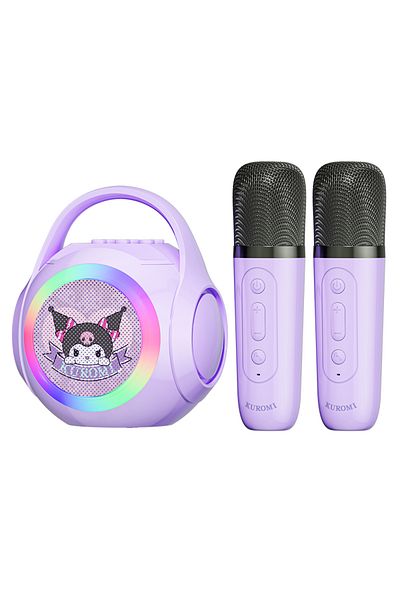 Choice Kuromi Mic2 Sanrio Bluetooth Speakers ML02 Karaoke Machine Portable Speakers Bluetooth with Mic LED