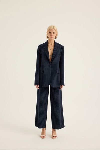 SEVİLEN Striped Wide Leg Trousers