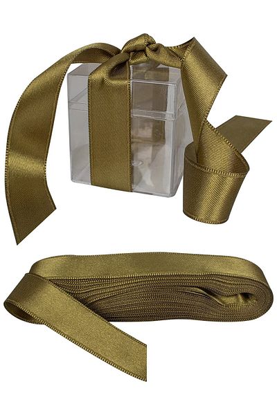 Hobigram Green Satin Ribbon - 2 cm 10 Meters, Bundle Dowry and Special Day Gift