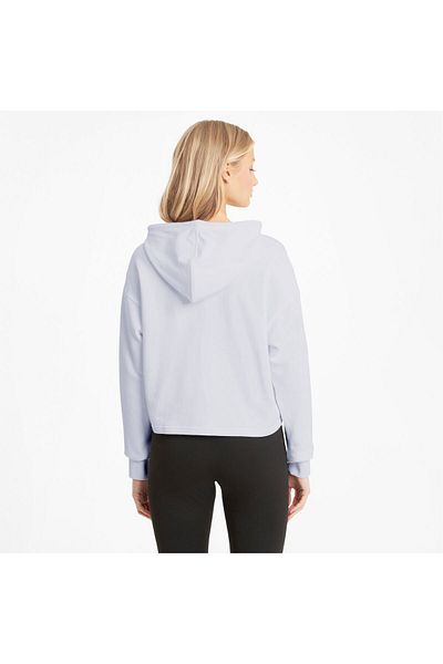 Puma Essentials Logo Γυναικείο λευκό φούτερ ( 586870 -02)