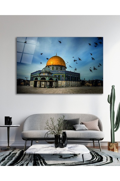 BestSanat Mescid-i Aksa Cam Tablo