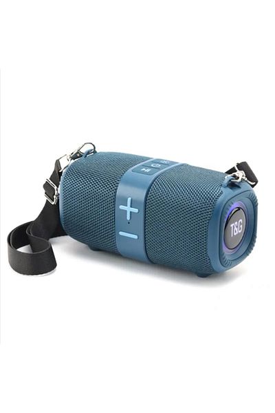T&G Blue T&G TG667 Crossbody LED Light Portable Bluetooth Speaker Outdoor Small and High Appearance Leve