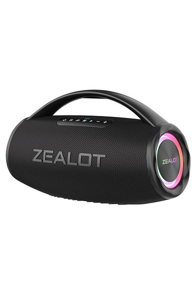 Choice Black Zealot-s97 80w Bluetooth Speaker Powerful Wireless Speaker With Portable Handle, For Party, Ca