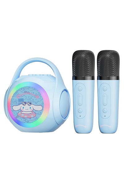 Choice سماعات Cinnamoroll Mic2 Sanrio Bluetooth ML02 Karaoke Machine سماعات محمولة تعمل بالبلوتوث مع ميكروفون