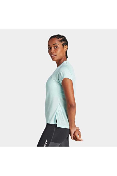 adidas Agr Shirt W Tricou pentru alergare off-road pentru femei HZ6260 Verde