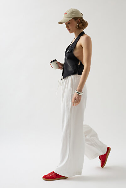 Black Fashion Asymmetrical Denim Black Vest