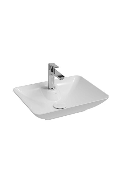 İsvea ISVEA SistemaY Clear Tezgah Üzeri Çanak Lavabo 52,5 x 39,5 cm Beyaz