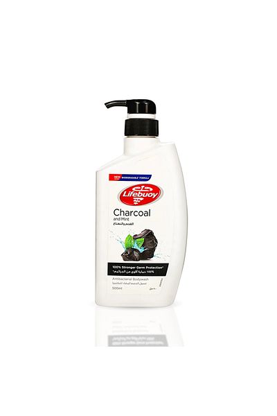 LİFEBUOY Lifebuoy Body Wash Charcoal 500ml(8113) --- لايف بوي غسول الجسم بالفحم 500مل