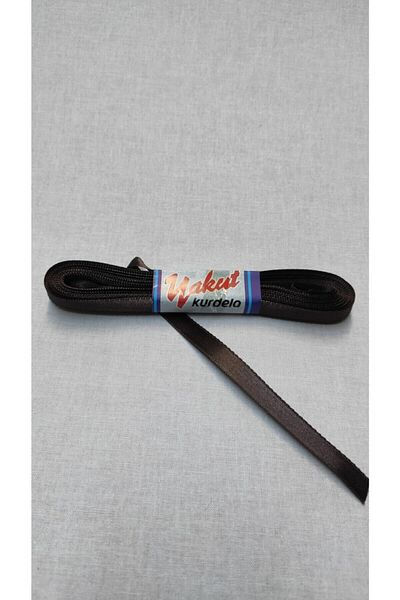 Hobigram Dark Brown Satin Ribbon 10 Meters, 1 cm Bundle Dowry and Special Day Gift