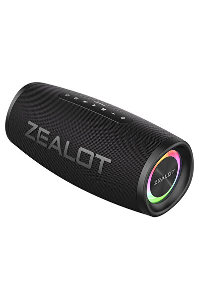 Choice مكبر صوت أسود ZEALOT S56 40 وات مكبر صوت محمول جهير مضخم صوت لاسلكي IP...