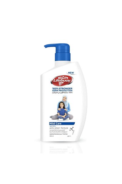 LİFEBUOY Lifebuoy Body Wash Mild Care 500ml(BLUE) --- لايف بوي غسول الجسم عناية ناعمة 500مل ازرق