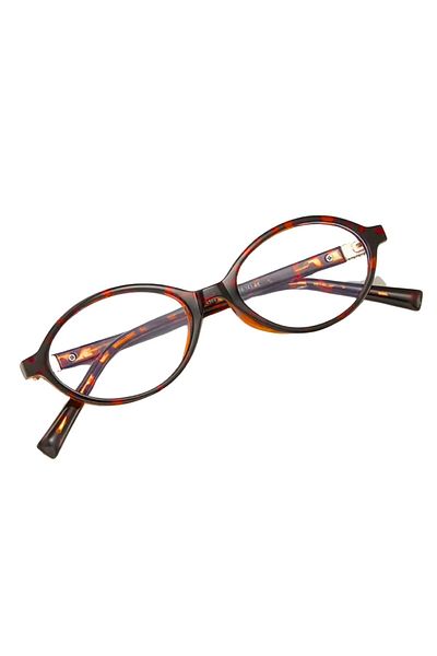 MACERATİ Unisex Leopard Oval Frame Glasses
