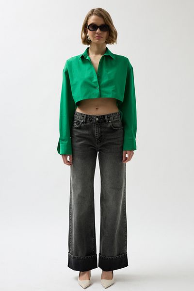 Black Fashion Cămașă verde oversize