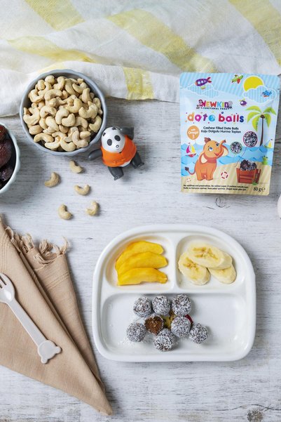Good Food Fruit Ball with Omega3 Addition for Children - 3-Pack of Firsat Packed with Coconut Coating, Cashew Filling