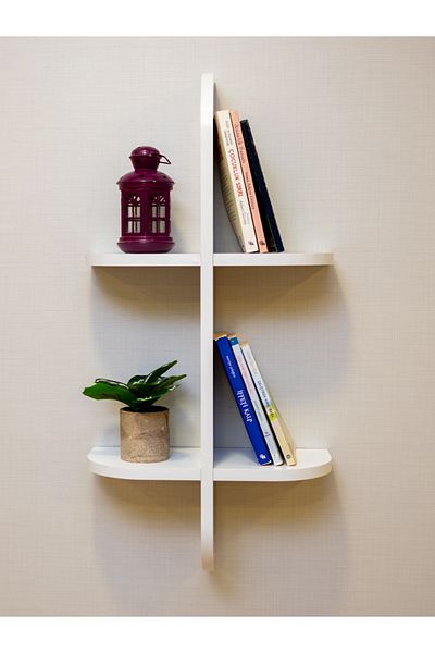 PEKA Decorative Wall Shelf - White