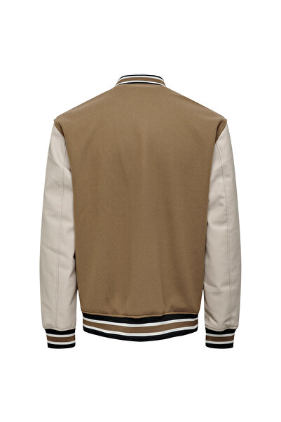 Only & Sons ONSJASON VARSITY JACKET OTW LIGHT BROWN