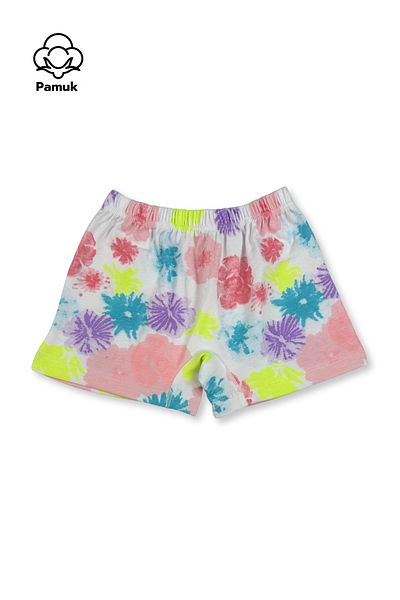 MK Mukko Kids Set de 6 boxer din bumbac pentru fete, lenjerie colorată și cu modele