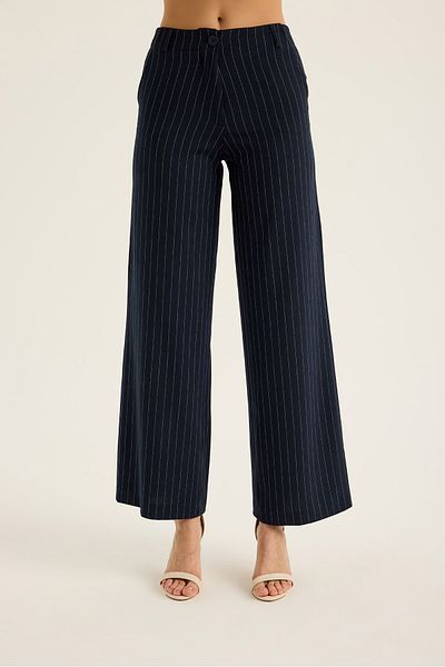 SEVİLEN Striped Wide Leg Trousers